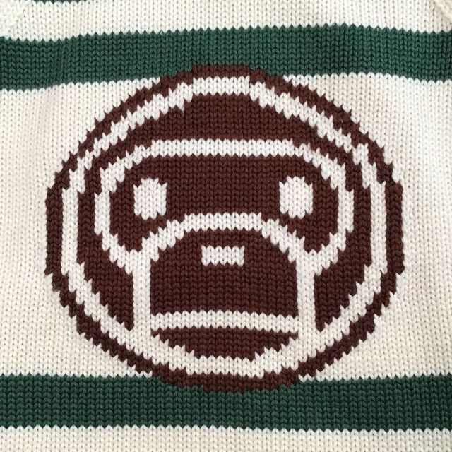 Bape BAPE BABY MILO Cowichan knit jacket a bathing ape NIGO Size US M / EU 48-50 / 2 - 4 Thumbnail