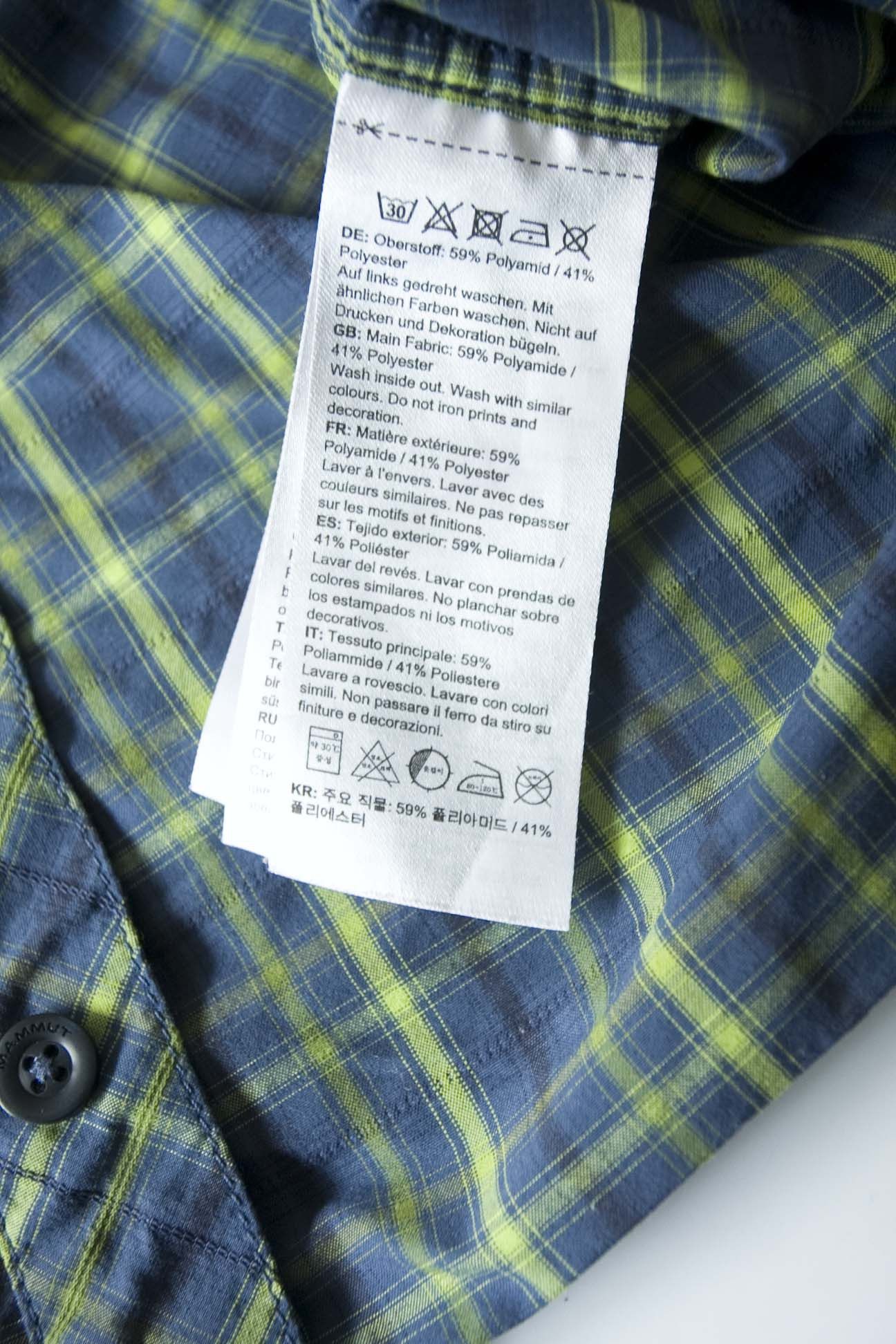 Mammut Mammut Shirt Short Sleeve Size M Plaid Blue/ Green Size US M / EU 48-50 / 2 - 5 Thumbnail