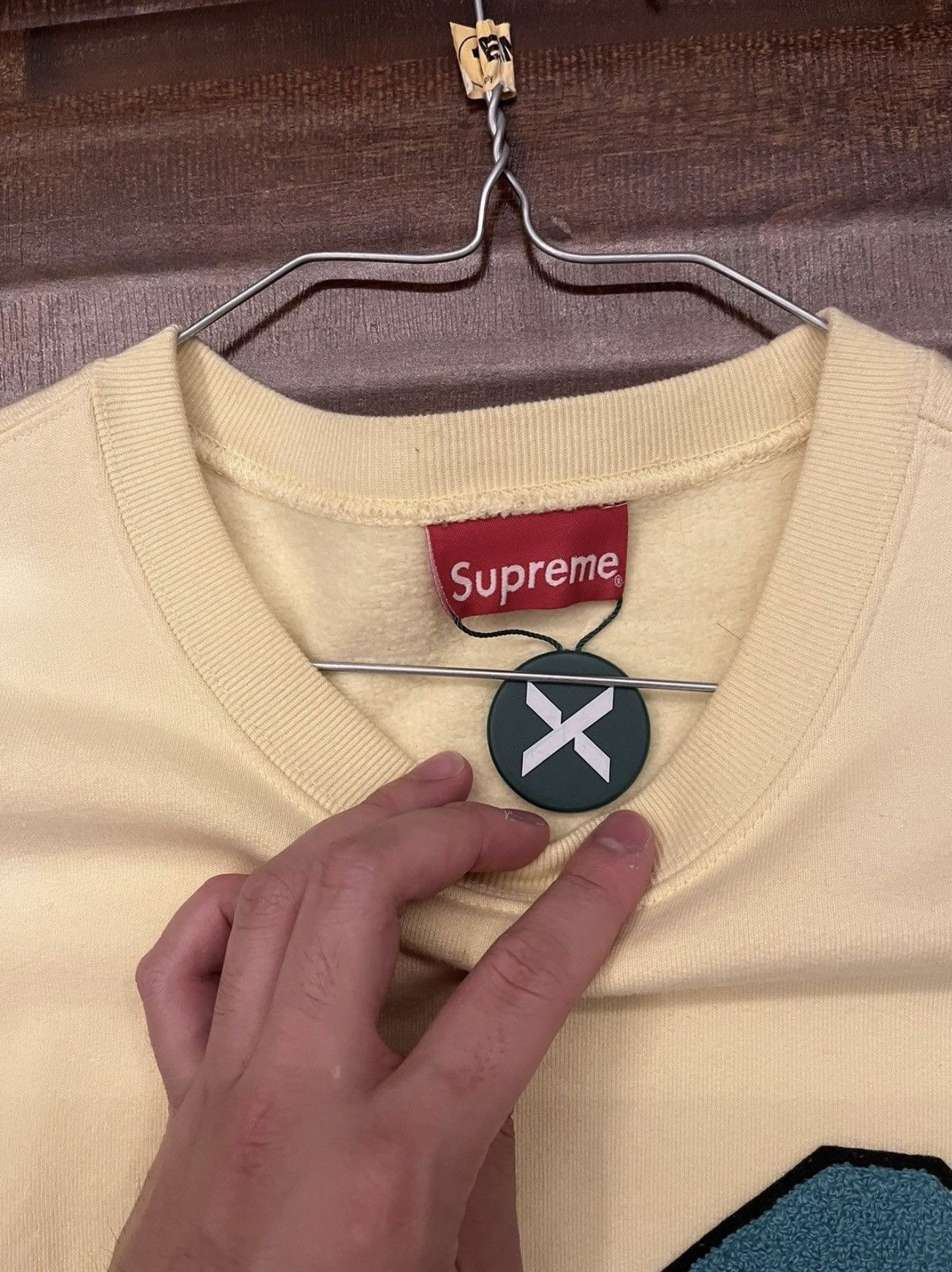 Supreme YELLOW SUPREME BIG ARC CREWNECK Size US M / EU 48-50 / 2 - 3 Thumbnail