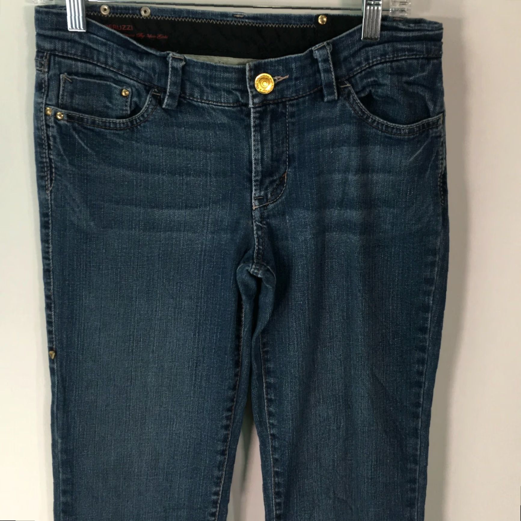 Denime VINTAGE ECKO Women's Straight Jeans Size 5 32X33 Blue Denim Regular Fit Mid Rise 90s Size 27" / US 4 / IT 40 - 3 Thumbnail