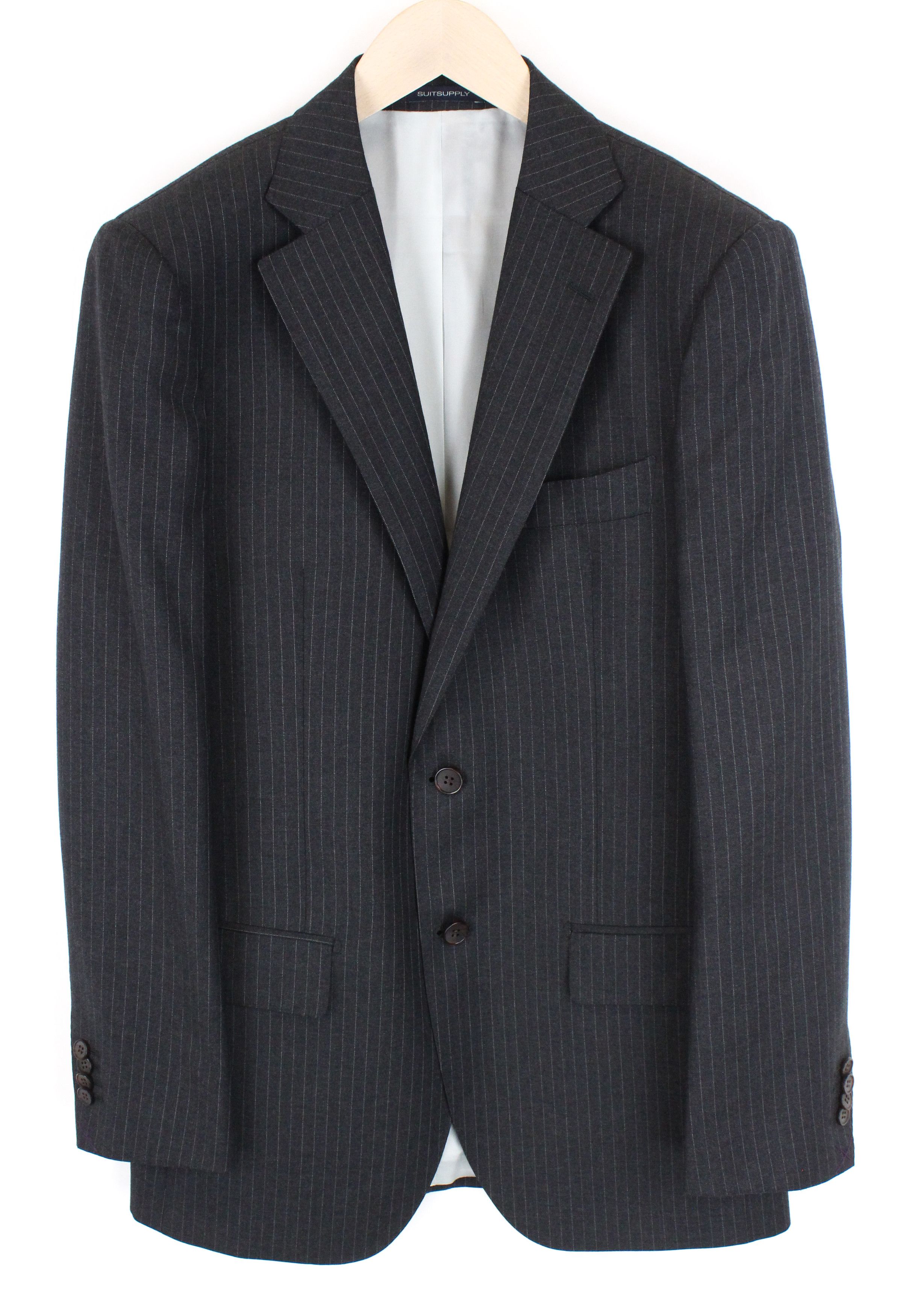 Suitsupply LAZIO UK40L Striped Wool Slim Waistcoat Suit 55158 Size 40L - 2 Thumbnail