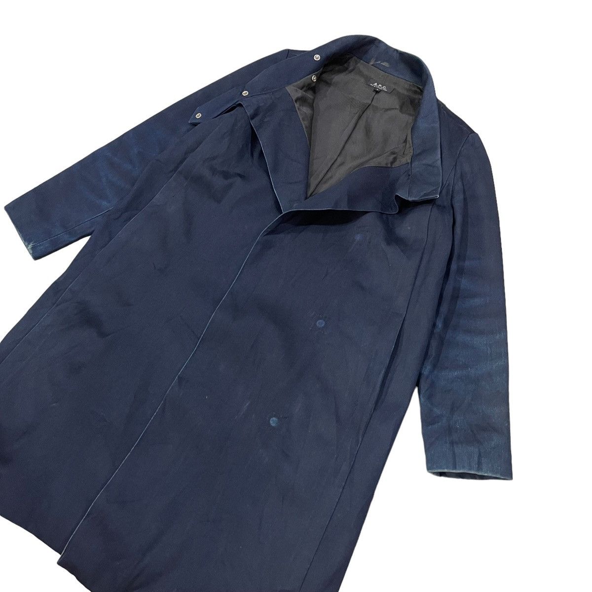 A.P.C. Vintage A.P.C Buttonless Denim Chore Long Jacket Size US S / EU 44-46 / 1 - 9 Thumbnail