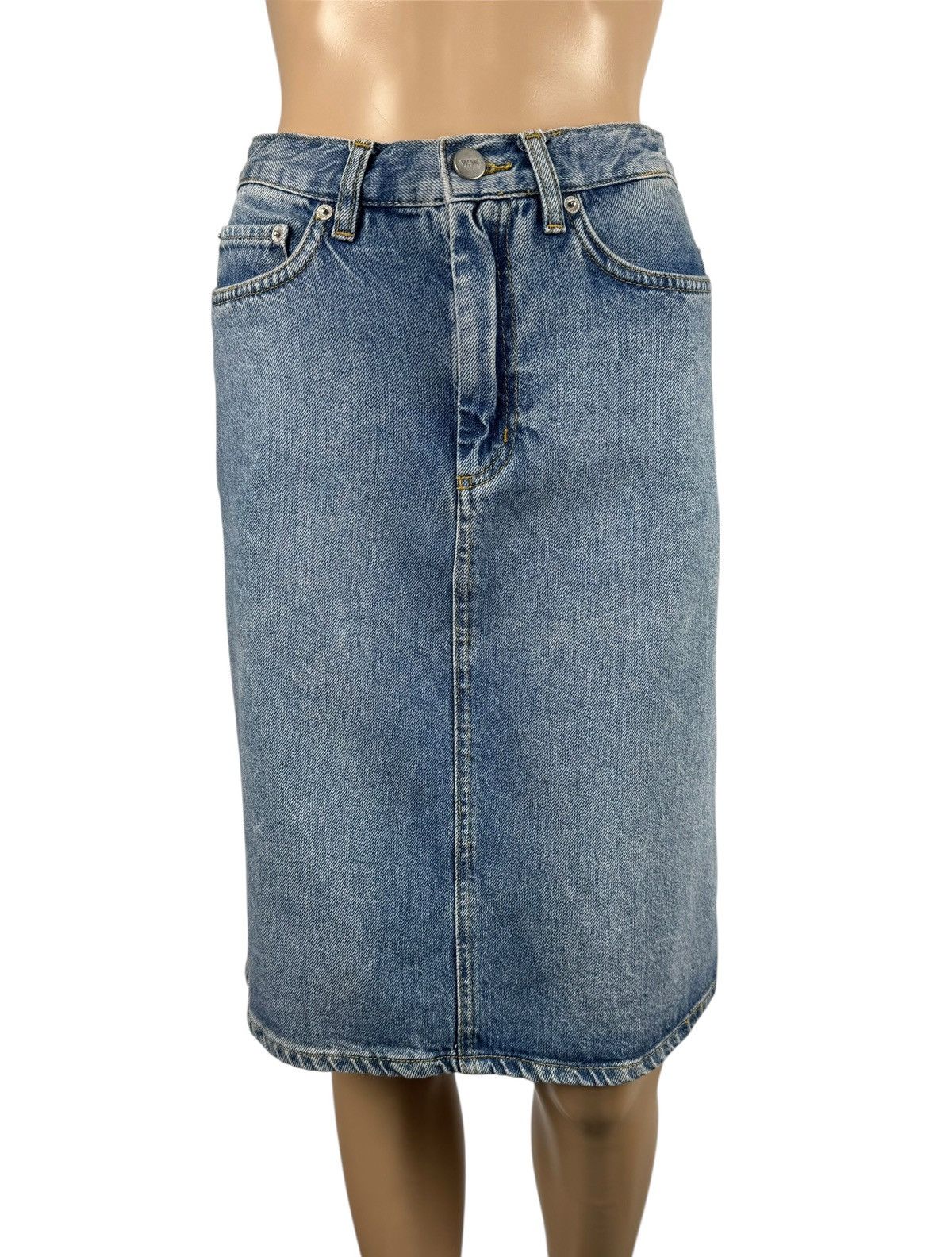 Wood Wood Wood Wood Denim Midi Skirt size XS Size 25" / US 0 / IT 36 - 1 Thumbnail