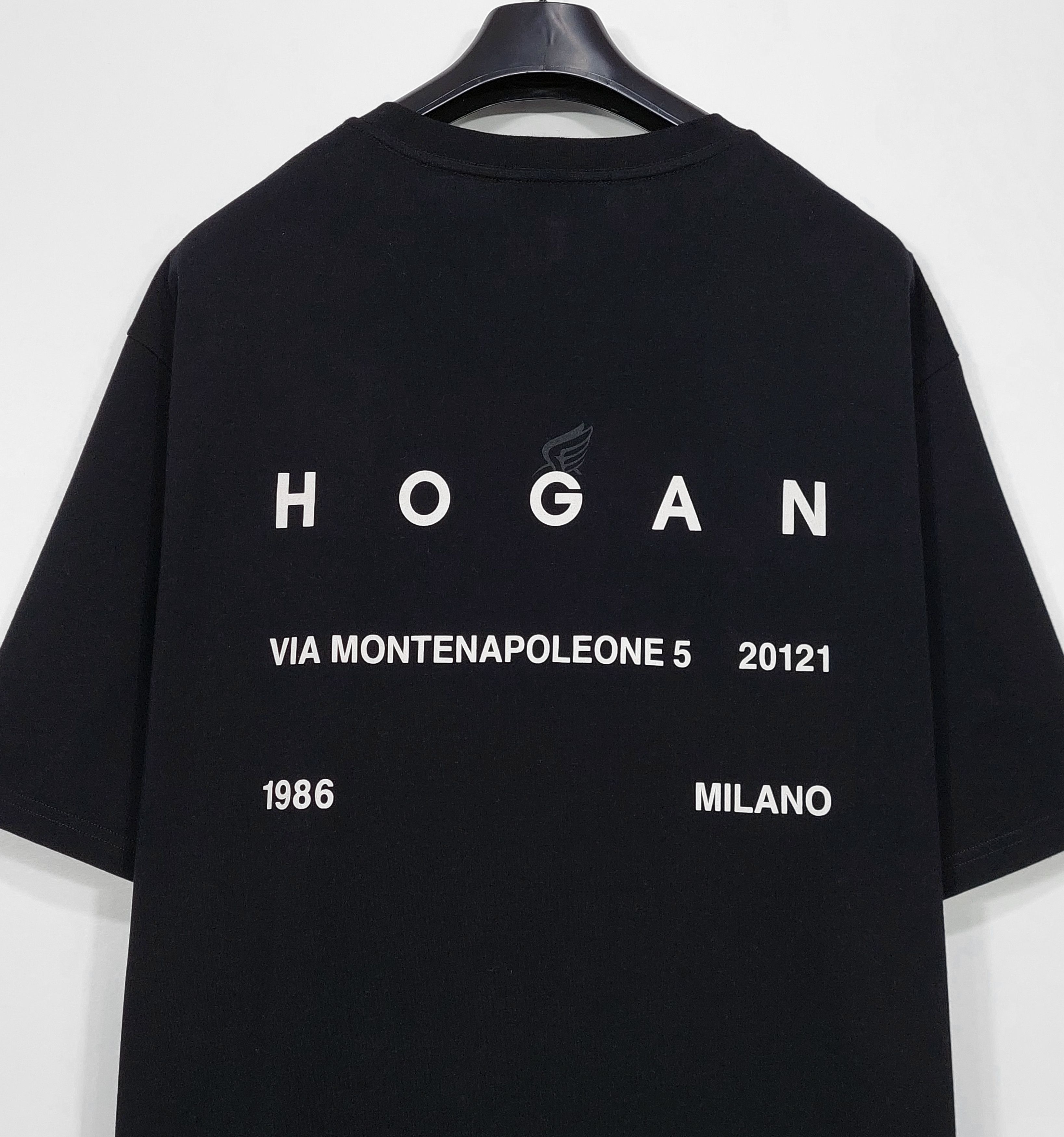 Hogan logo print cotton tshirt - black XXL Size US XXL / EU 58 / 5 - 7 Thumbnail