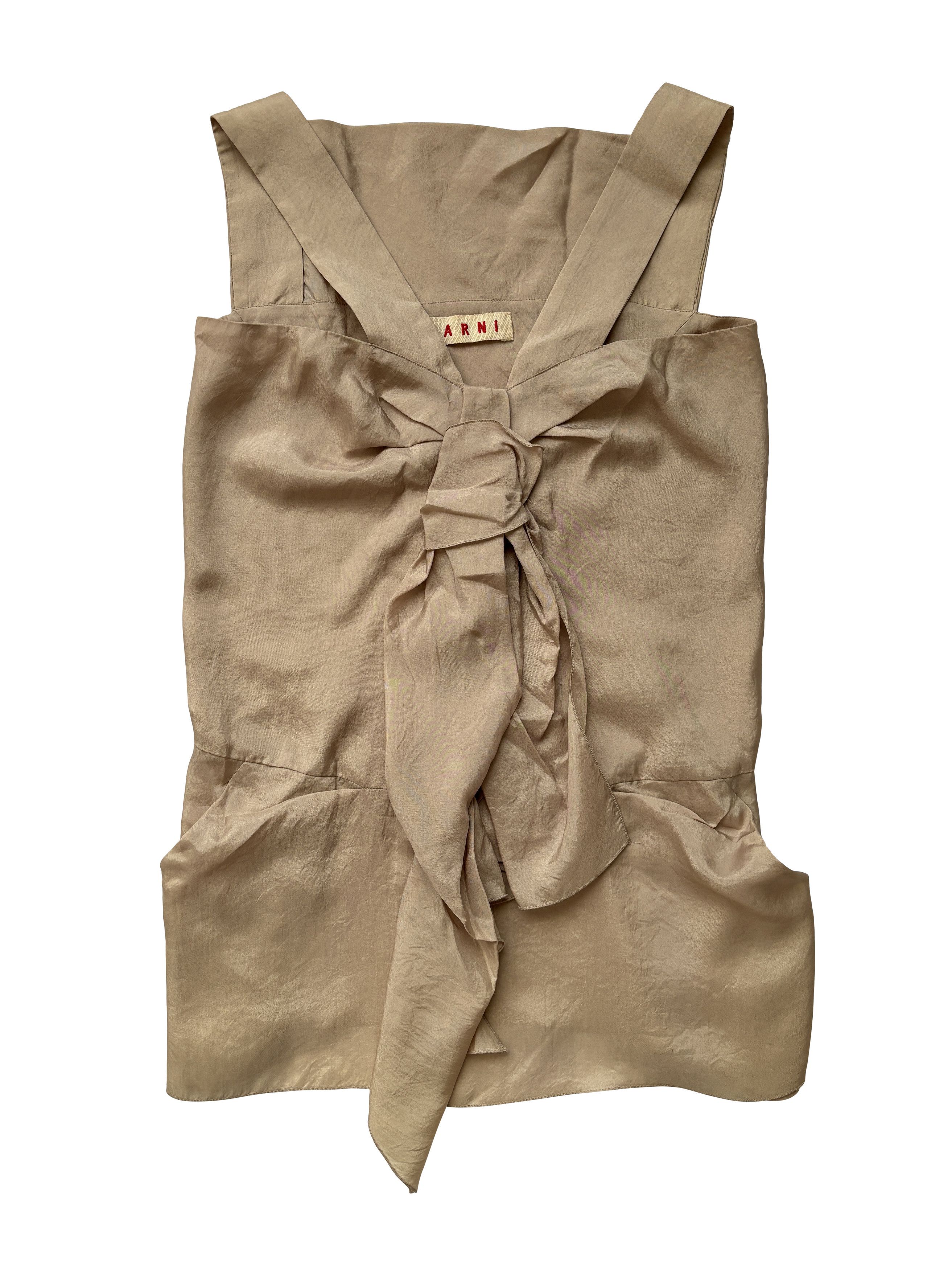 ⚡️QUICK SALE⚡️Marni Beige Sleeveless Top Blouse