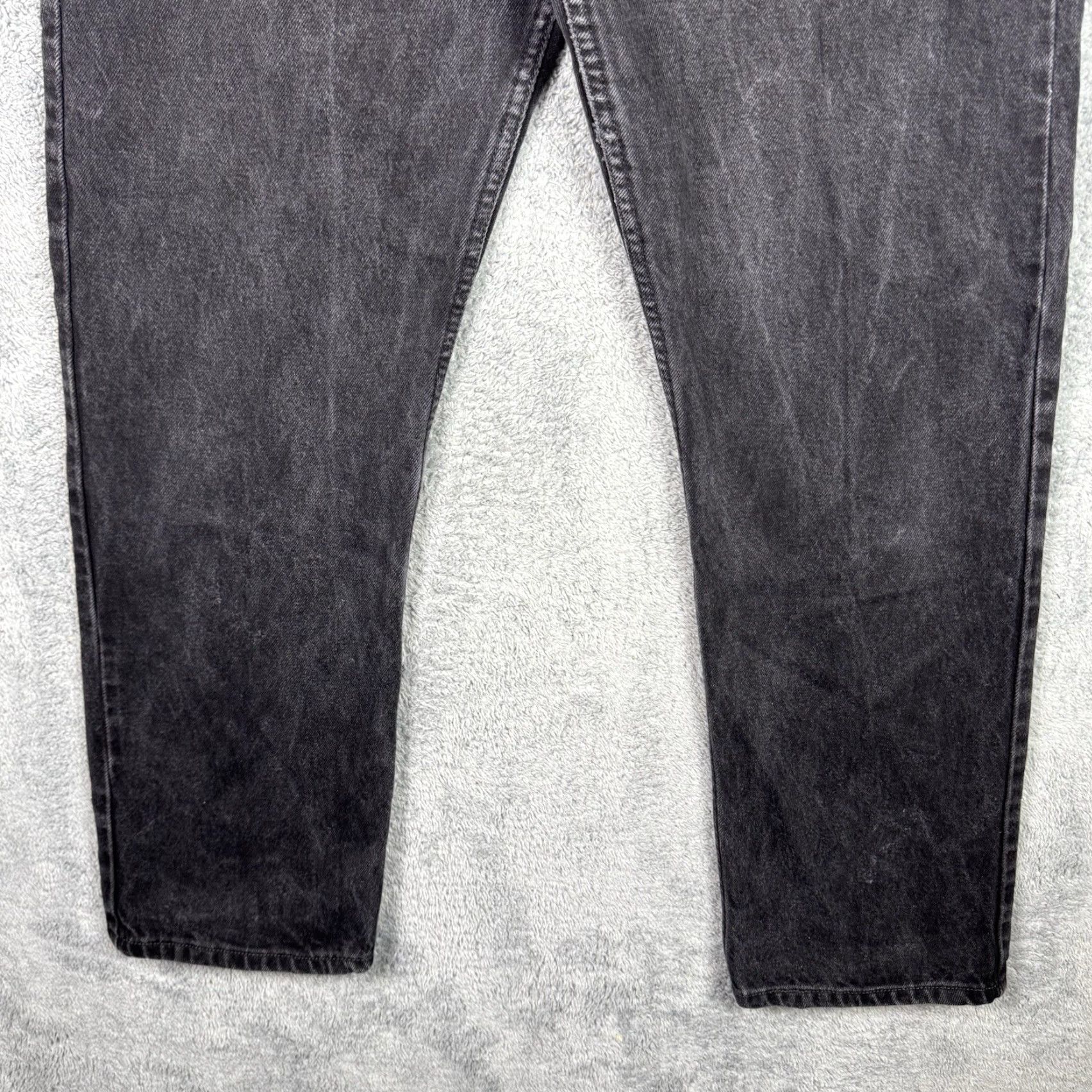 Levi's VINTAGE Levi's 505 Jeans Mens 38x32 Straight 90s Grunge Charcoal Fade Blue Cotton Denim Regular Mens Size US 38 / EU 54 - 5 Thumbnail
