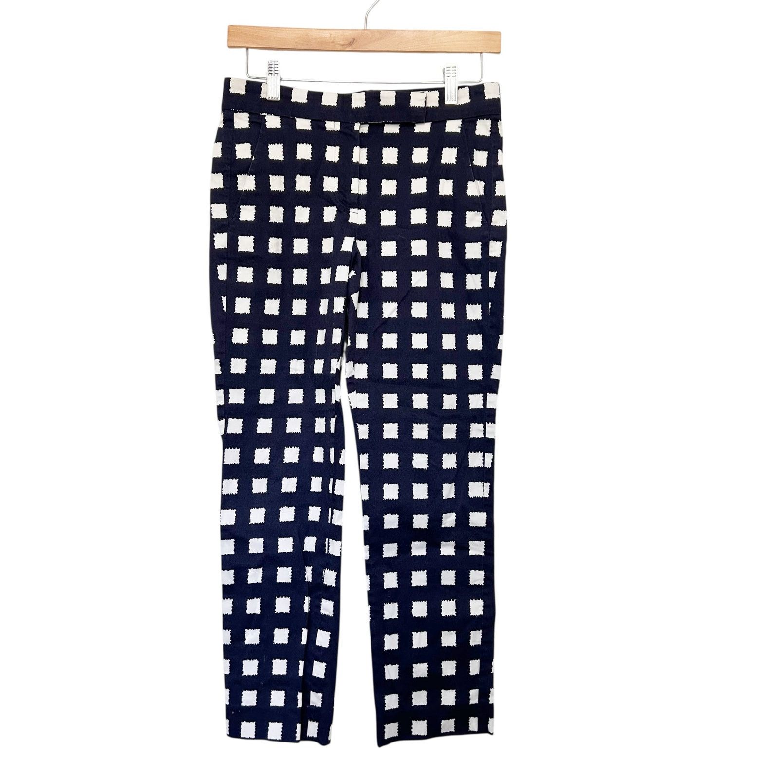 Other MaxMara Blue White Plaid Pants Sz 4 Size 27" / US 4 / IT 40 - 1 Thumbnail