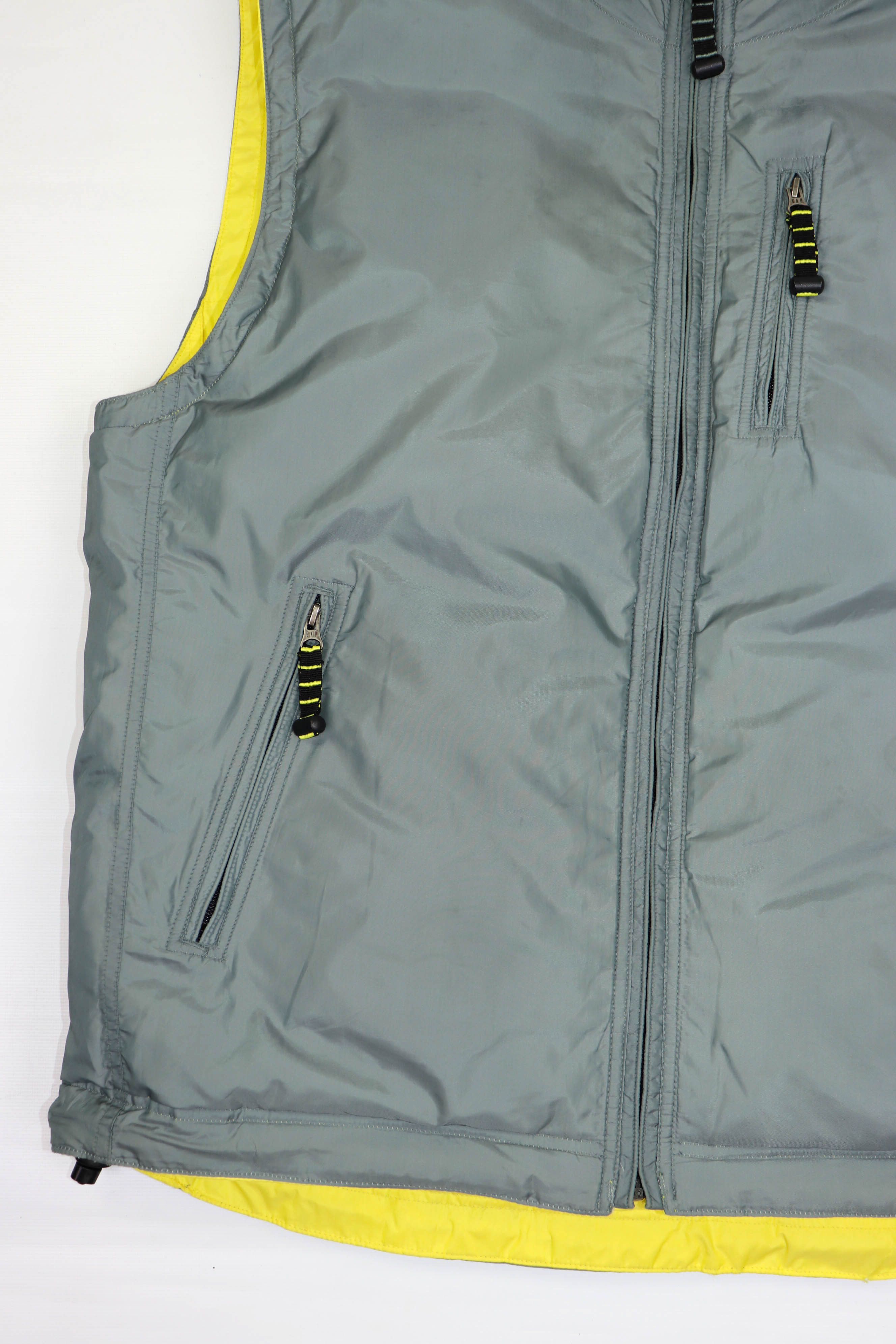Gap GAP Vintage YellowGray Reversible Down Puffer Waistcoat Vest Size US XL / EU 56 / 4 - 12 Thumbnail