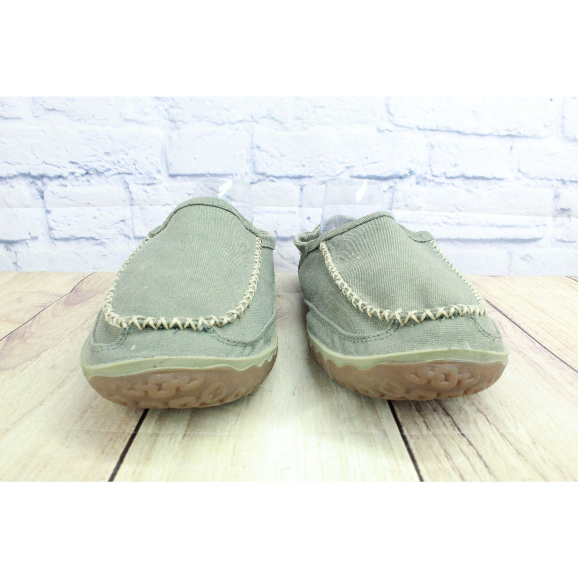 L.L. Bean LL Bean Gray Canvas Non Slip Slipper Scuffs Size US 14 / EU 47 - 4 Thumbnail