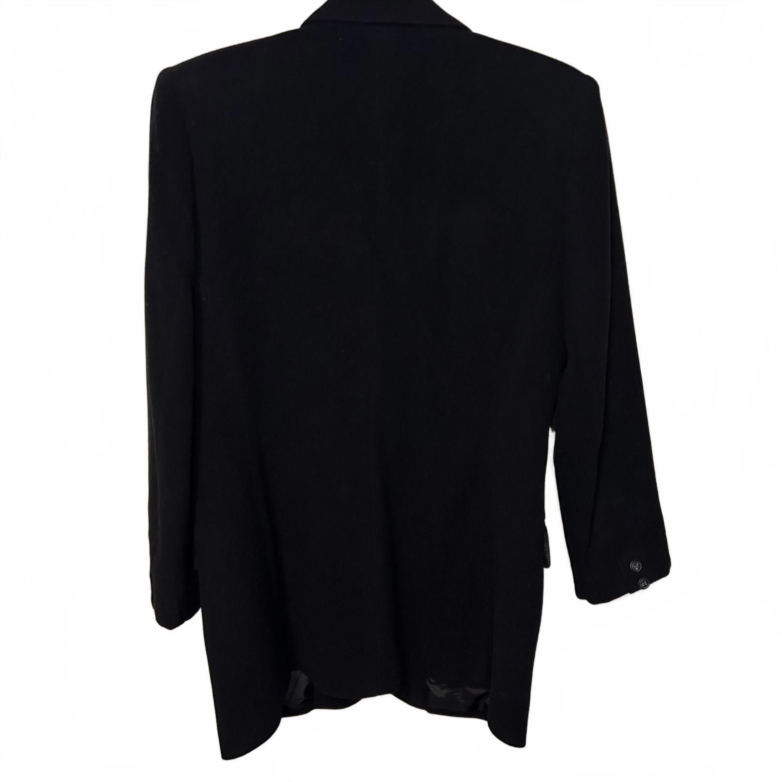 Charter Club Charter Club Black Wool Cashmere Angora Blazer Womens 6 Size M / US 6-8 / IT 42-44 - 3 Thumbnail