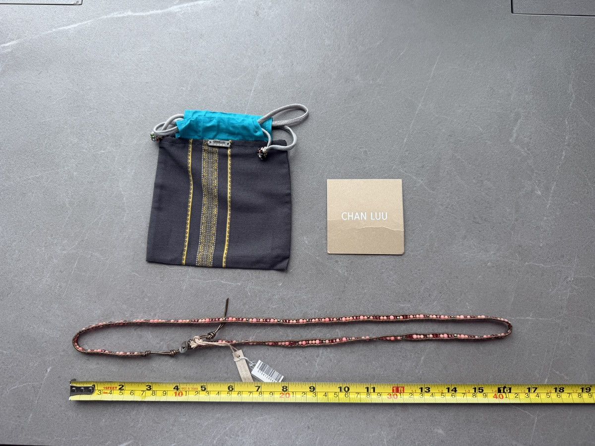 Japanese Brand CHAN LUU Hand Made Beads Leather Two Ways Necklace Bracelet Size ONE SIZE - 15 Thumbnail