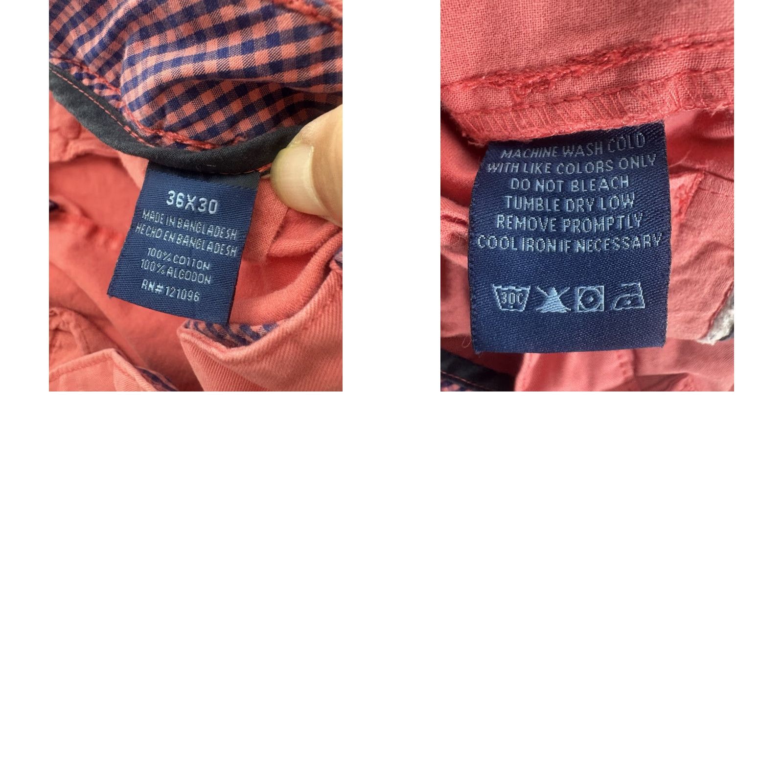 Vintage Charleston Threads Coral Cotton Pants 36X30 Regular Mens Casual Preppy Bohemian Size US 36 / EU 52 - 8 Thumbnail