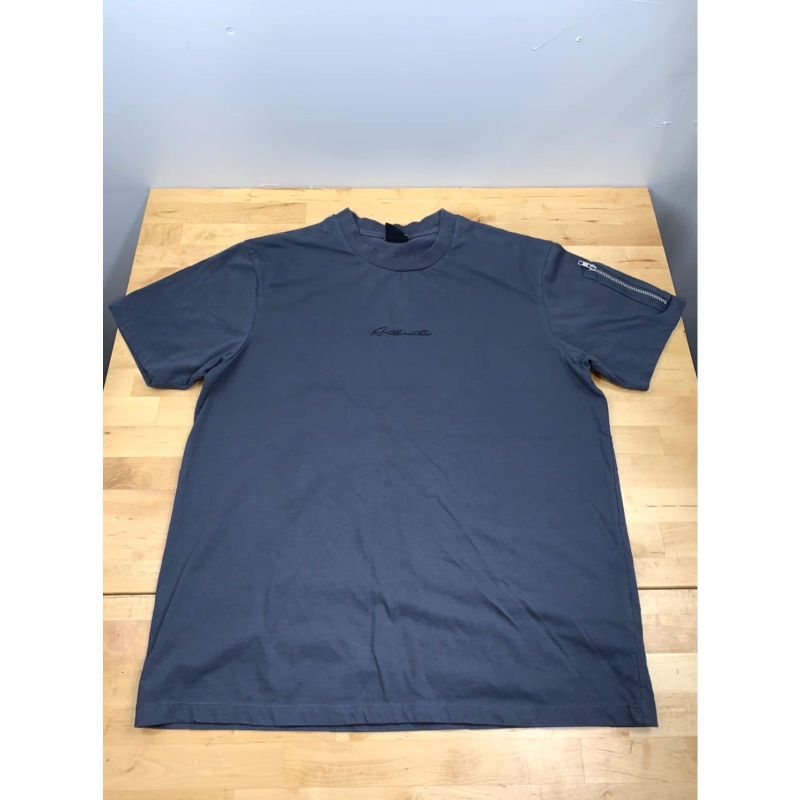 Vintage Level Ten T-Shirt Navy Blue Short Sleeve L Embroidered Zipper Crew Neck Men Size US L / EU 52-54 / 3 - 2 Thumbnail
