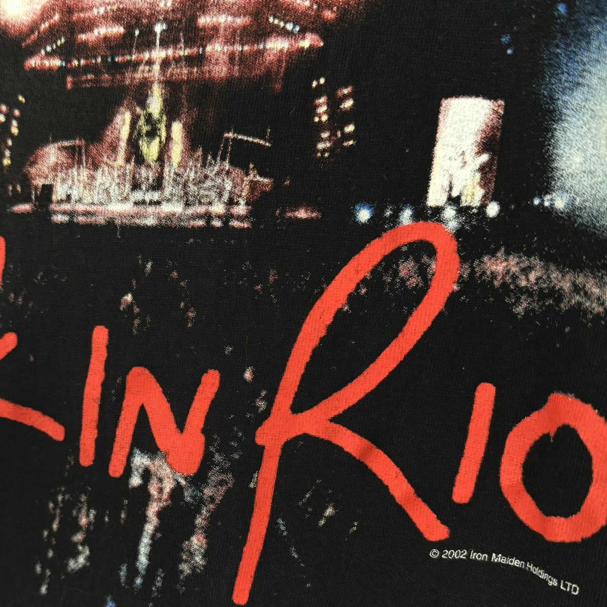 Band Tees Vintage 2002 Iron Maiden Rock In Rio Licensed T Shirt Size US L / EU 52-54 / 3 - 5 Thumbnail