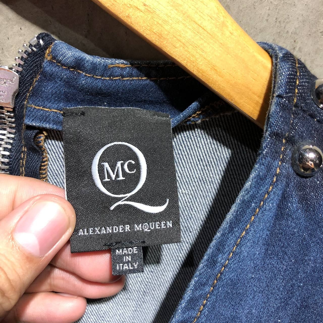 Alexander McQueen Alexander McQueen Studded Denim Dress Size S / US 4 / IT 40 - 10 Thumbnail