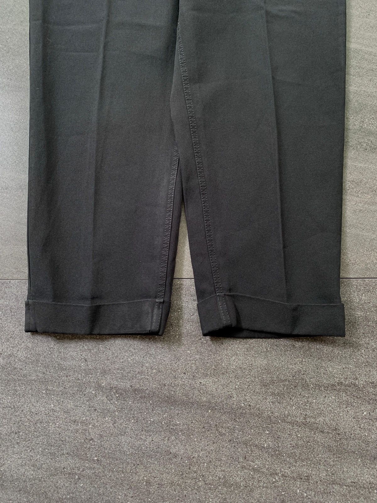 Comme des Garcons Black FREE TAX! CDG Black Cuffed Cropped Trousers Size US 31 - 4 Thumbnail