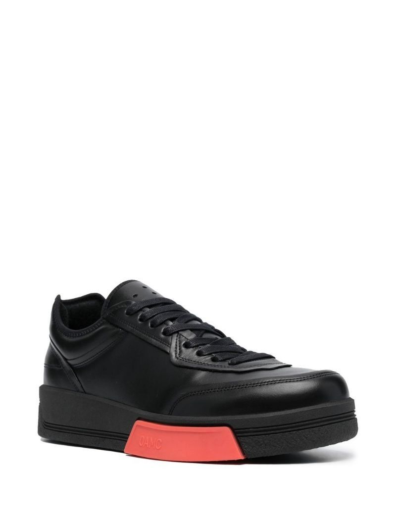 OAMC o1y0225 Logo Low-Top Sneakers in Black Size US 9 / EU 42 - 2 Thumbnail