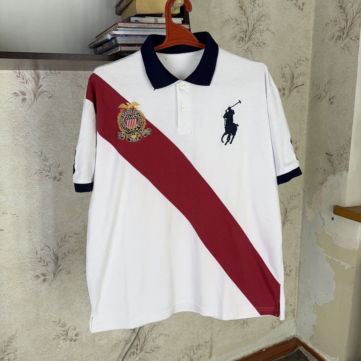 Designer × Polo Ralph Lauren Vintage Polo Ralph Lauren T shirt USA Chief Kiff White XL Size US XL / EU 56 / 4 - 3 Thumbnail