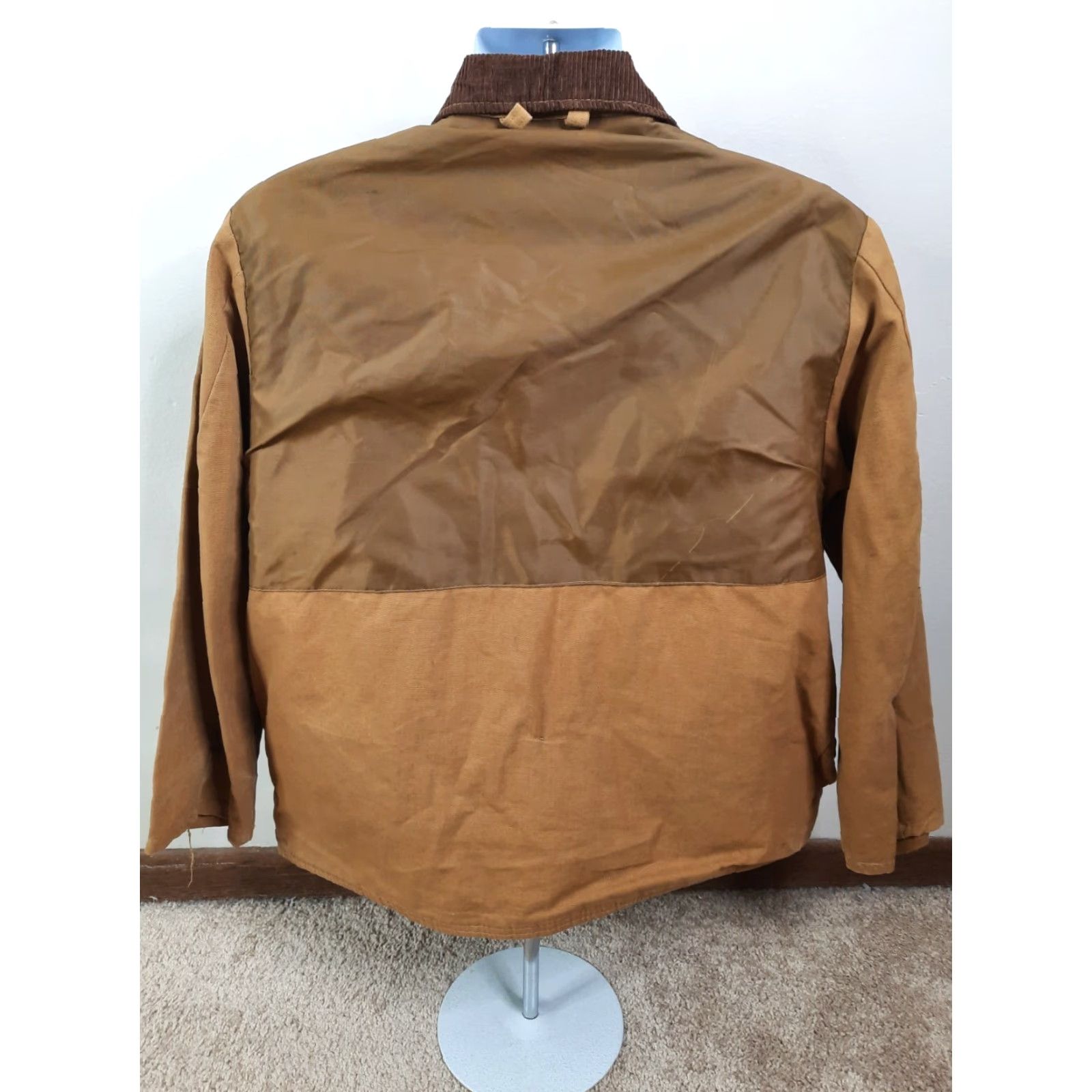 Vintage VINTAGE American Field Hunting Coat Jacket Duck Canvas 70s Size Large Beige Field Jacket Mens Size US L / EU 52-54 / 3 - 5 Thumbnail