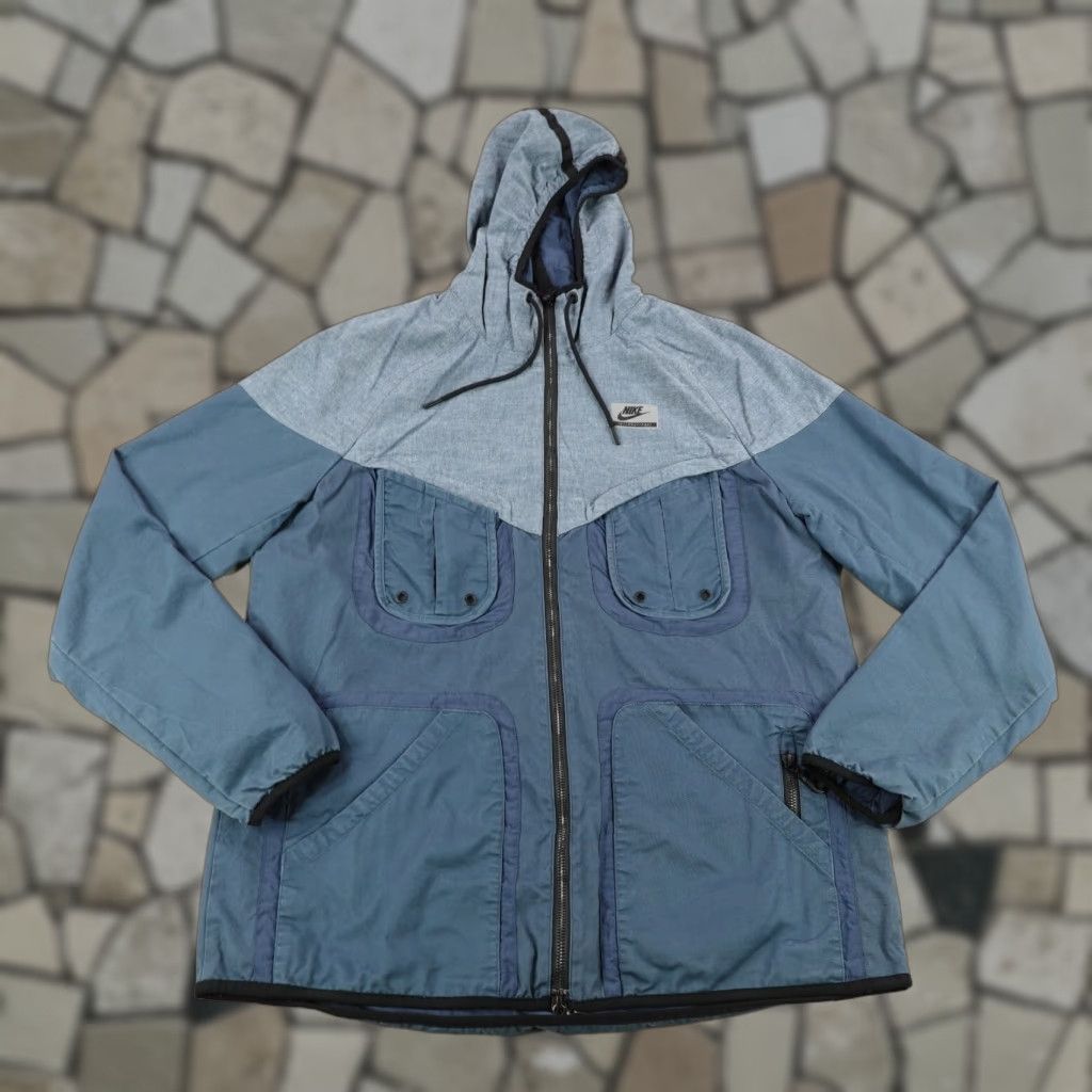 Nike Nike Windbreaker Jacket Mens Medium Blue Utility Zip Up Outdoor Sports Size US M / EU 48-50 / 2 - 1 Thumbnail
