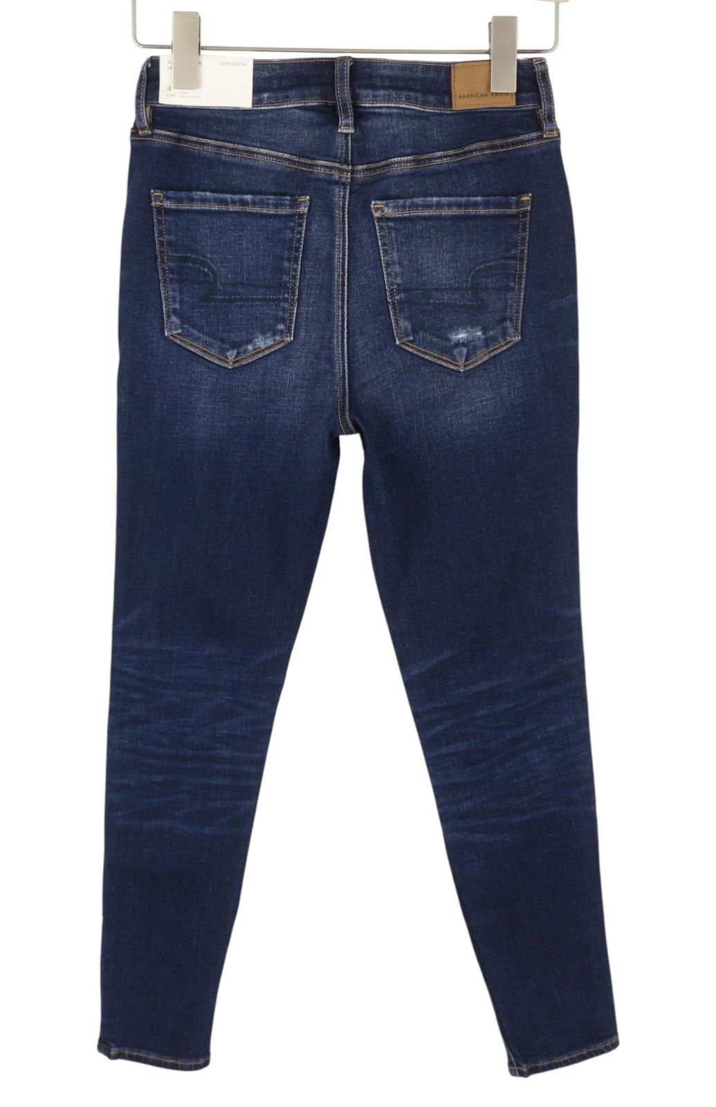 American Eagle Outfitters HI-RISE JEGGING W27 Patch Jeans 88963 Size 27" / US 4 / IT 40 - 4 Thumbnail