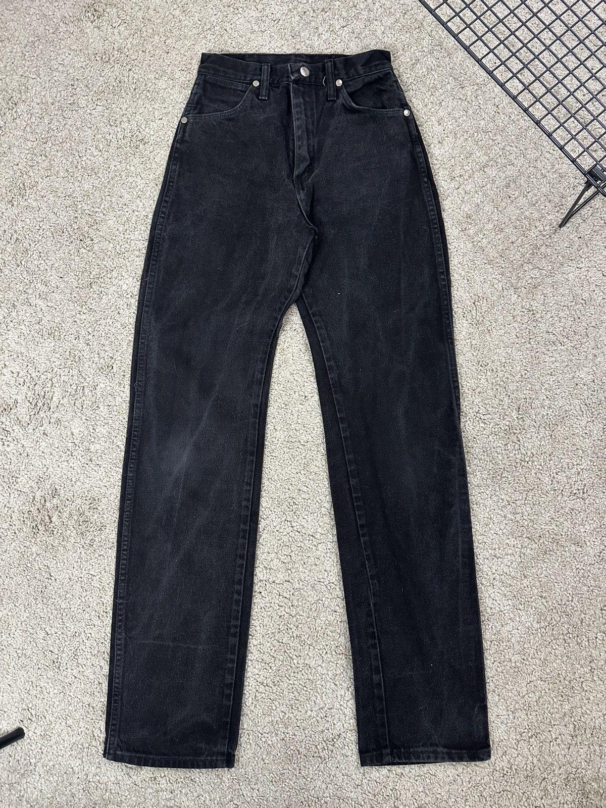 Wrangler Vintage Wrangler 13MWZWK faded black high waisted mom jeans Size 26" / US 2 / IT 38 - 1 Thumbnail