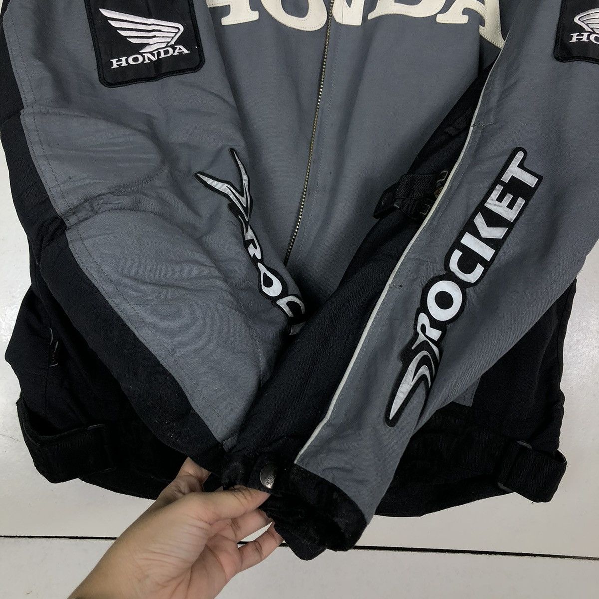 Other 🔥VINTAGE BIKER RACING JACKET HONDA BIG LOGO SAFETY WEAR Size US XL / EU 56 / 4 - 16 Thumbnail
