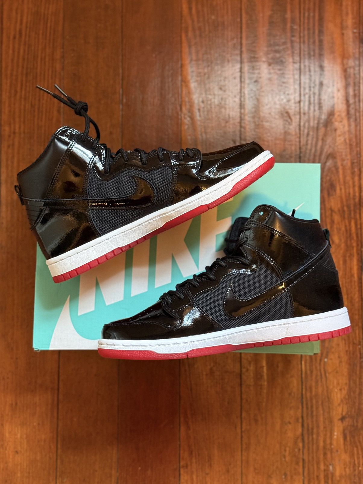 Nike Nike Dunk High SB Rivalry Pack Bred Size US 8.5 / EU 41-42 - 4 Thumbnail
