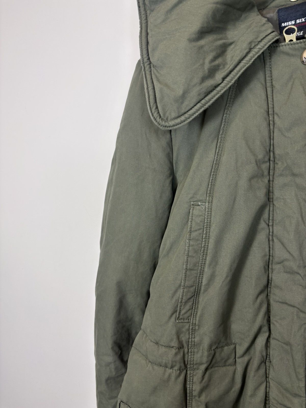 Miss Sixty Miss Sixty Women’s Olive Avant Garde Puffer Jacket Coat Size L / US 10 / IT 46 - 9 Thumbnail