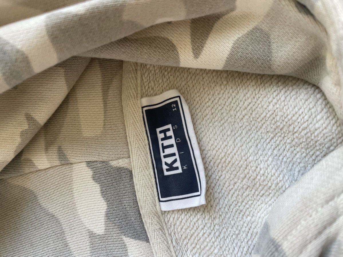 Kith Kith Off white color hoodie with gray camo hood Size US XXS / EU 40 - 3 Thumbnail