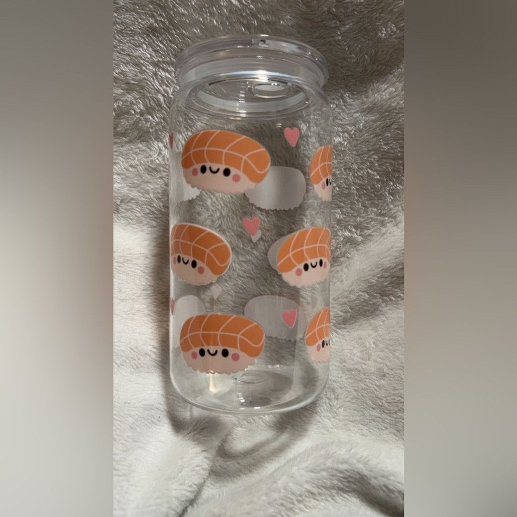 Other Adorable Sushi Print Clear plastic Libby Size ONE SIZE - 3 Thumbnail