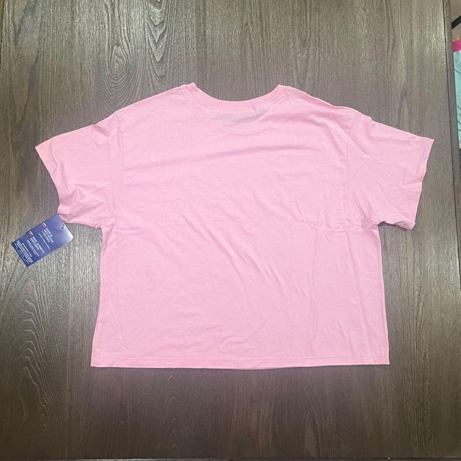 Champion NWT Champion Pink Red Graphic Crop Top - Size 1X Size XL / US 12-14 / IT 48-50 - 4 Thumbnail
