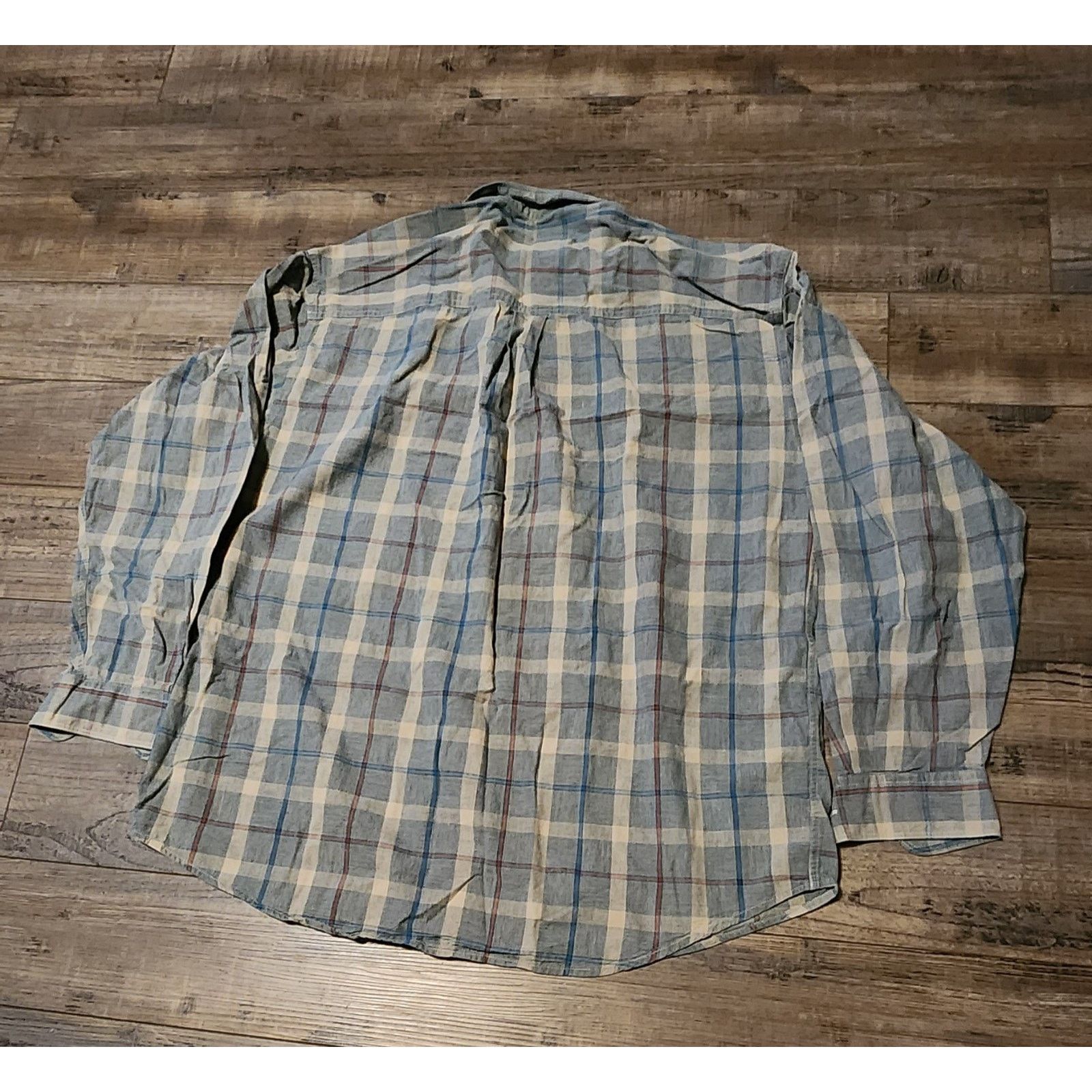 Dockers Dockers Blue Plaid Long Sleeve Button Up Shirt Sz Large 1407 Size US L / EU 52-54 / 3 - 5 Thumbnail