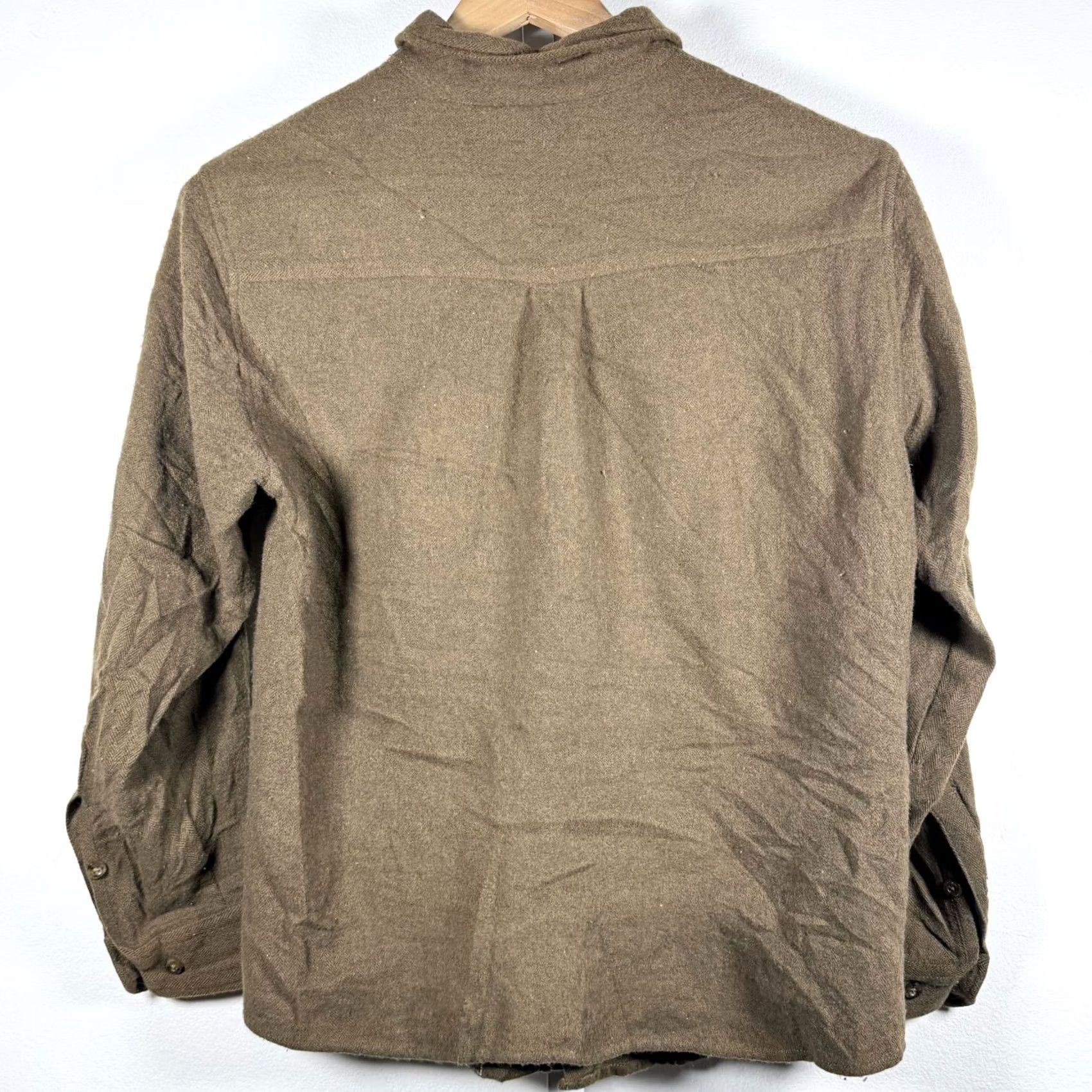 Vintage Woolrich Button-Down Long Sleeve Shirt Brown Men Large Flaws Size US L / EU 52-54 / 3 - 2 Thumbnail