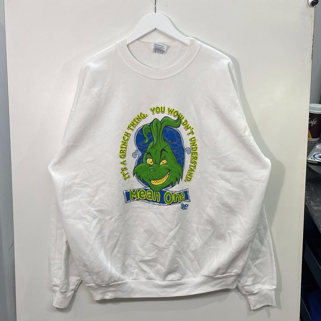 Vintage Grinch Dr Dre Parody Sweatshirt Size US XXL / EU 58 / 5 - 1 Thumbnail