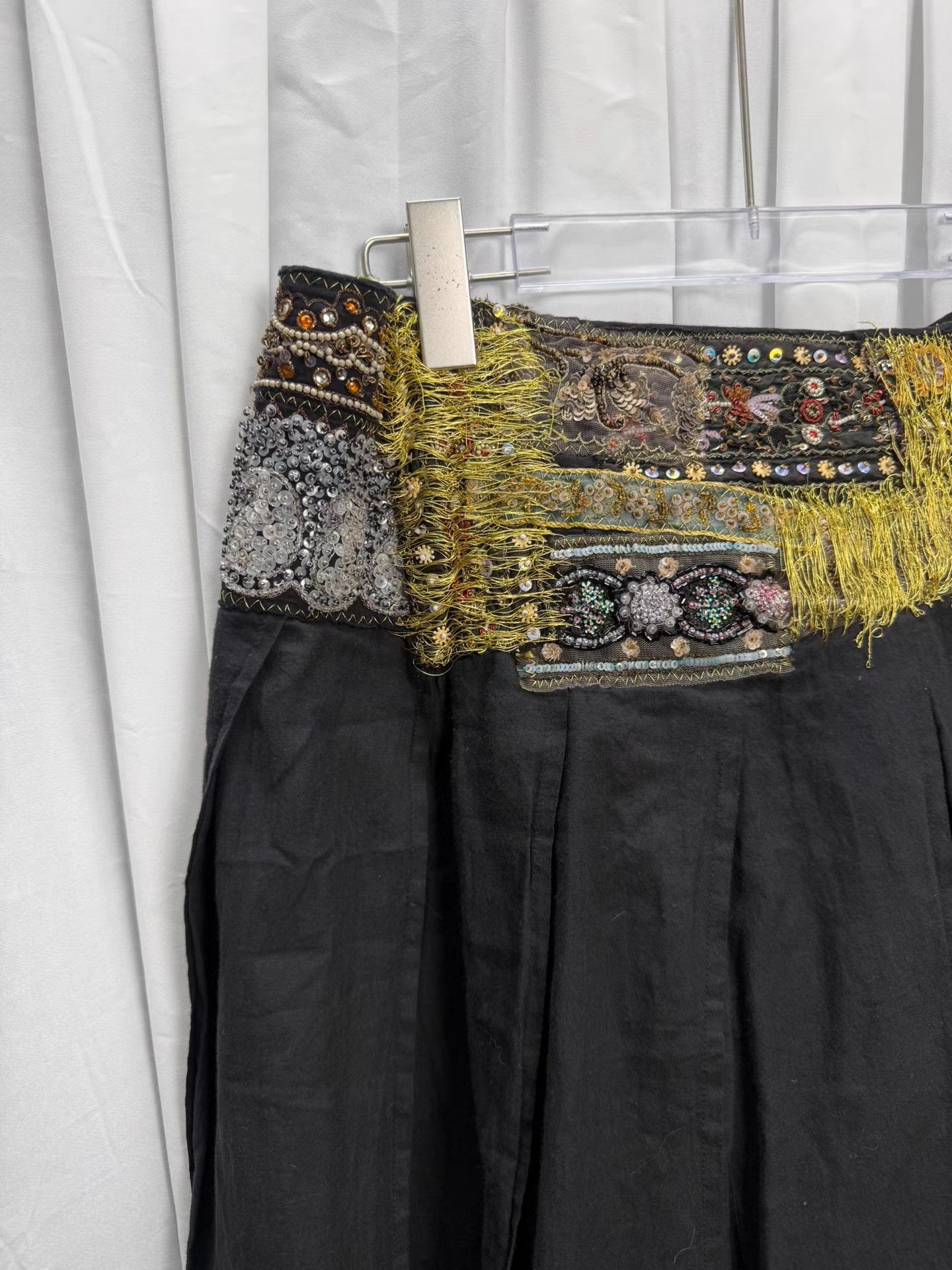 Comme des Garcons Comme des Garcons Heavy Sashiko Metal Embellished Skirt K20 Size 24" / US 00 / IT 34 - 4 Thumbnail