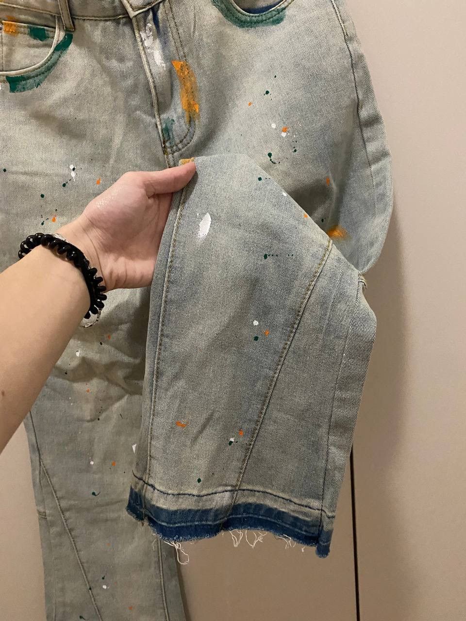 Japanese Brand × Vintage Flared Distressed Painter Jeans Size US 30 / EU 46 - 5 Thumbnail