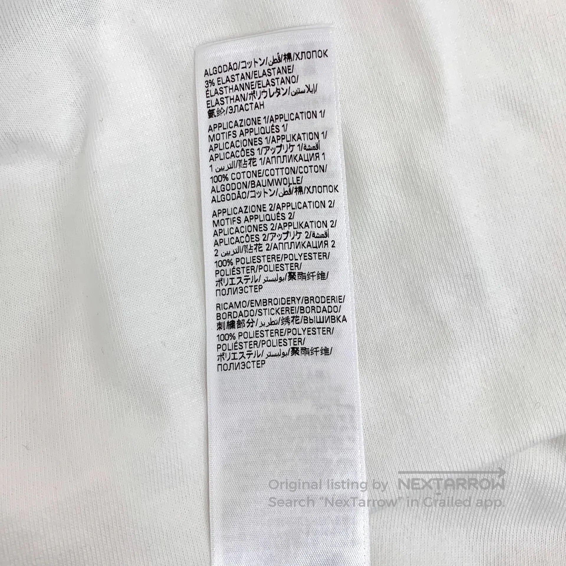 Balenciaga Balenciaga White logo lettering print cotton round neck sh Size US S / EU 44-46 / 1 - 9 Thumbnail