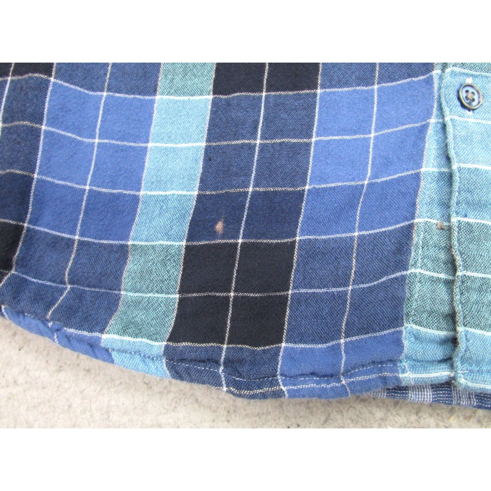 Carbon2Cobalt VINTAGE Carbon 2 Cobalt Shirt Mens Large Blue Plaid Long Sleeve 2 Ply Layered Adult Size US L / EU 52-54 / 3 - 4 Thumbnail