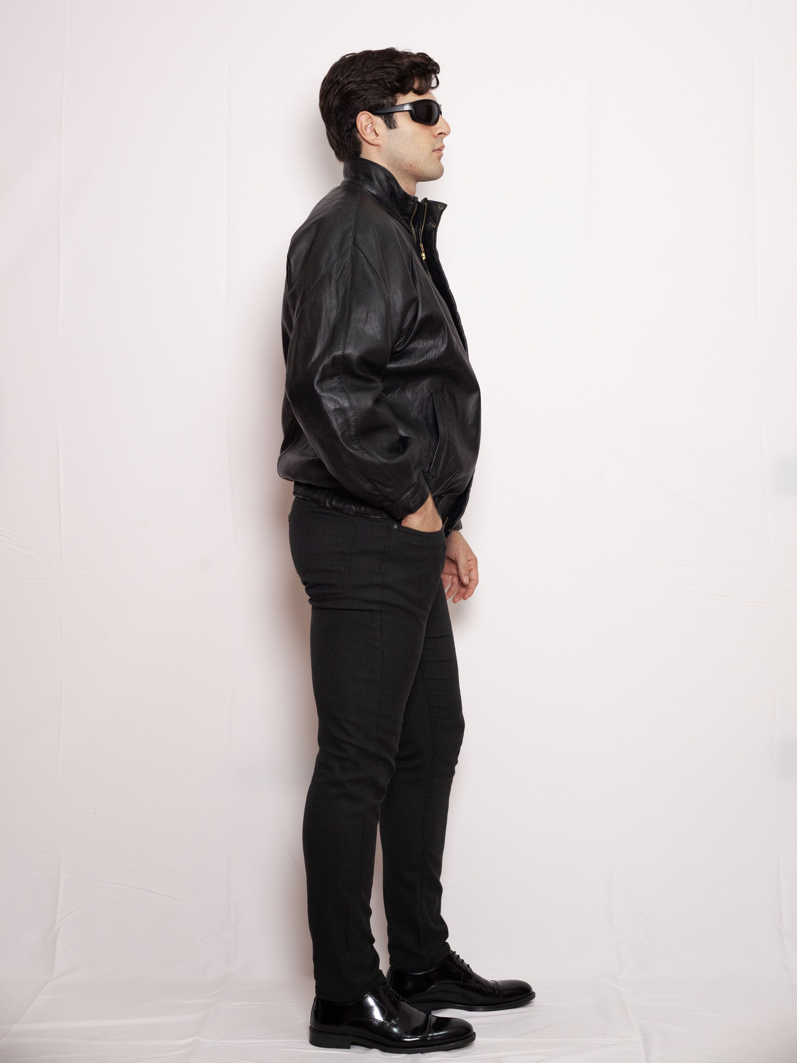 Vintage Vintage leather jacket made in Italy AA02 Size US L / EU 52-54 / 3 - 5 Thumbnail
