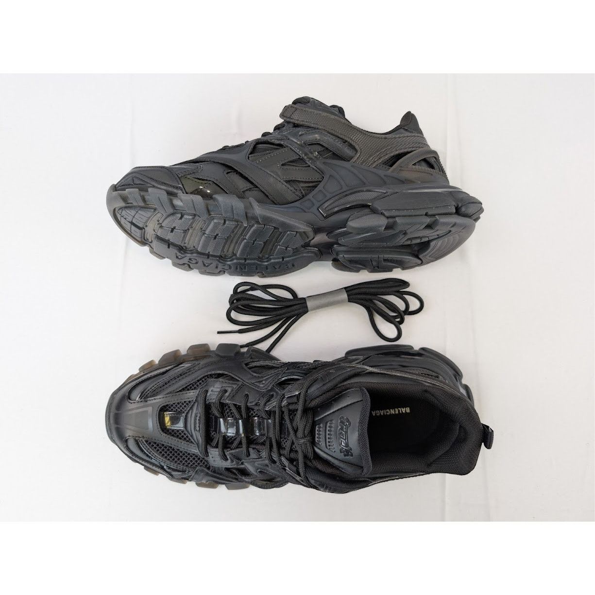 Balenciaga o1rshd1 Q:2 / Track.2 Open Sneakers in Black Size US 11 / EU 44 - 3 Thumbnail