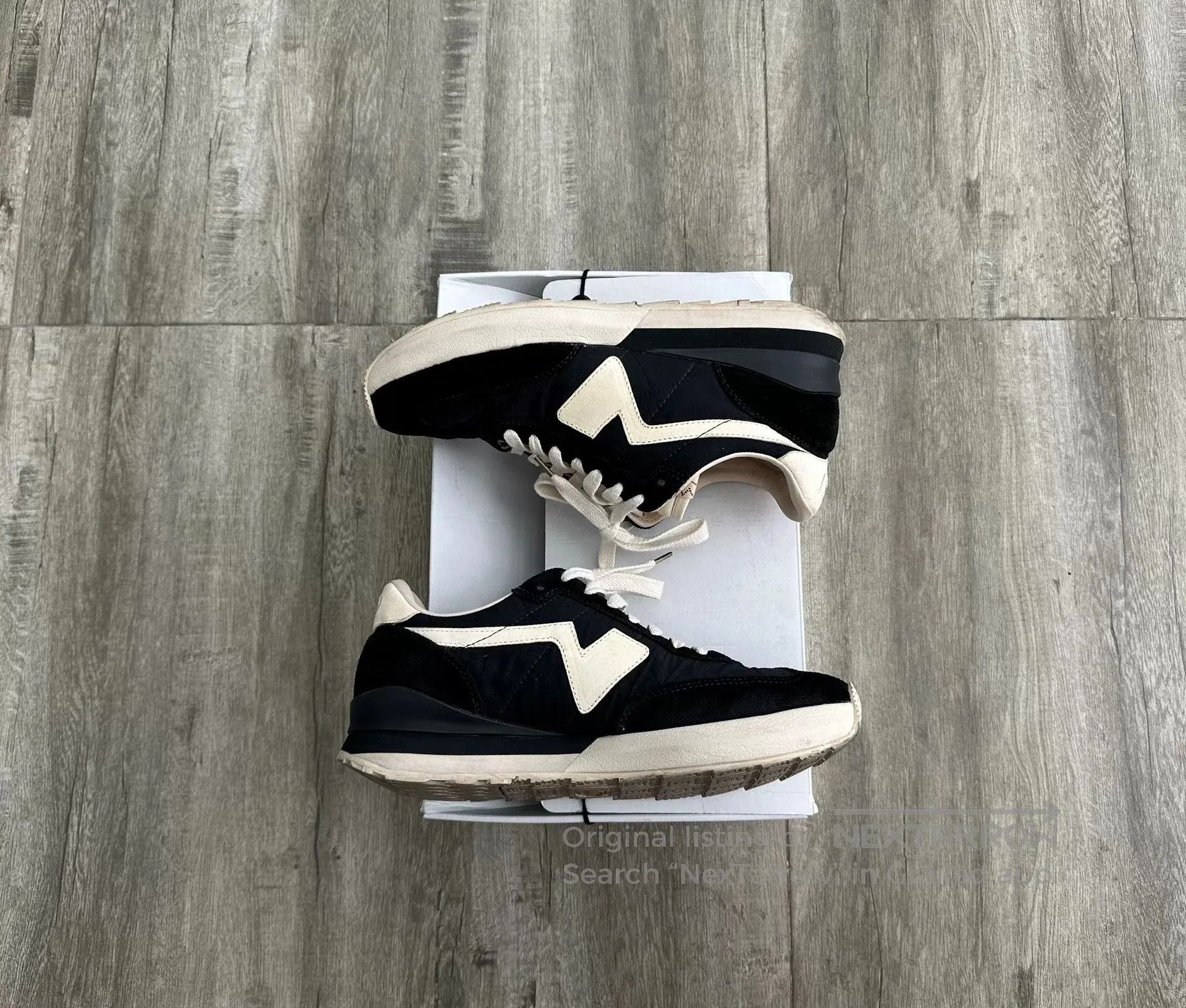 Visvim visvim fkt runner sneakers black and white. Size US 9 / EU 42 - 4 Thumbnail