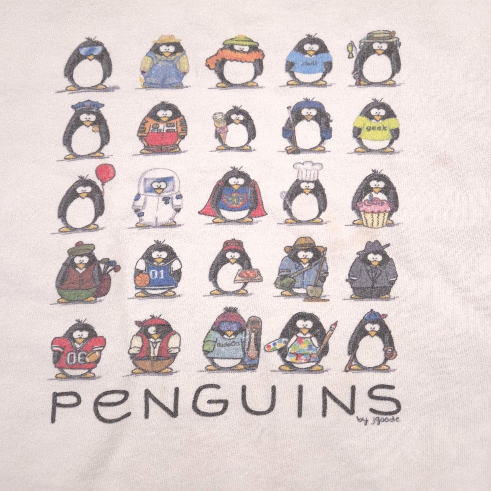 Hanes Hanes Sweatshirt Mens 2XL White Graphic Penguins Funny Animal Fleece Pullover Size US XXL / EU 58 / 5 - 3 Thumbnail