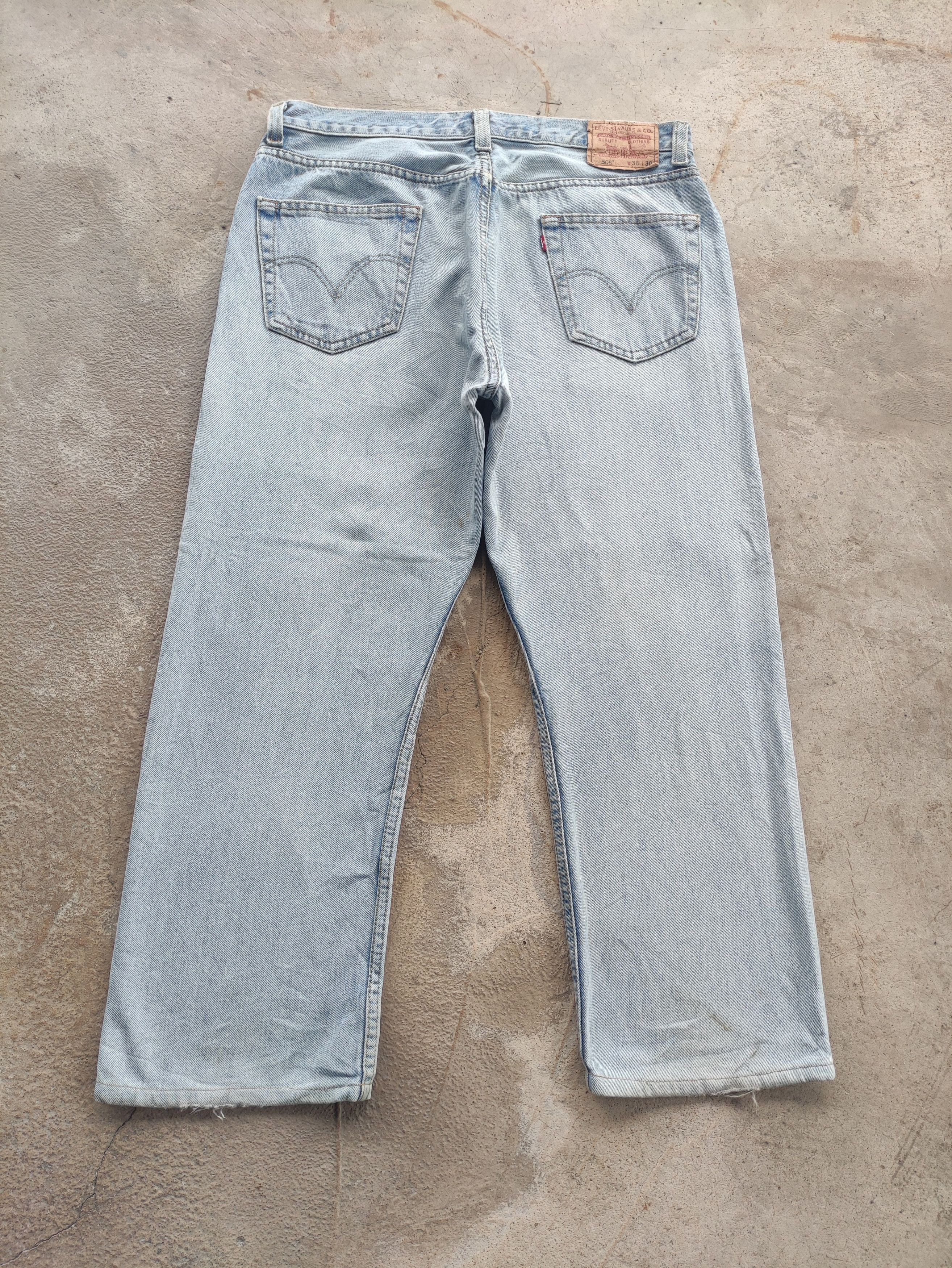 Levi's Vintage Levis Jean Distressed Faded Denim Size US 37 - 9 Thumbnail
