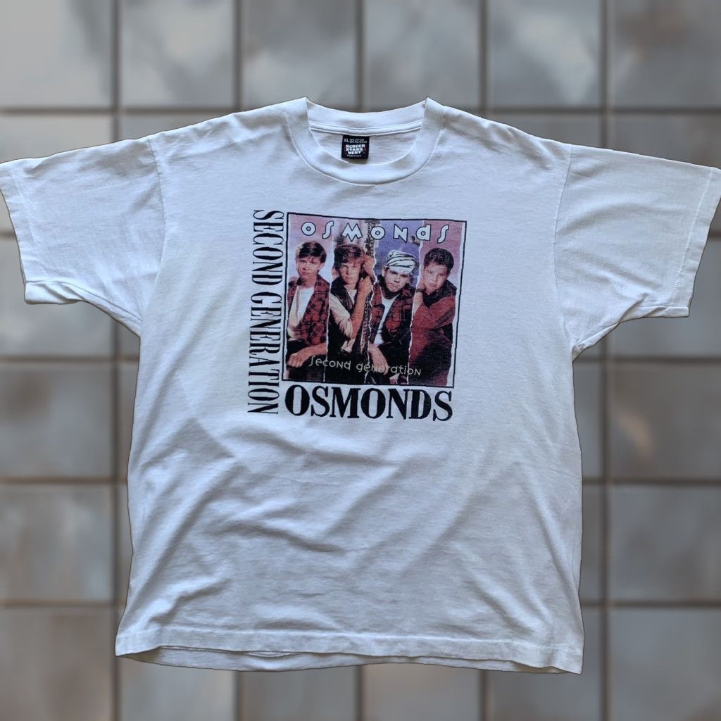 Vintage VINTAGE Screen Stars Osmonds Second Generation Shirt XL White Crew Neck Short Sleeve Music 80s Band Logo Men's T-Shirt Size US XL / EU 56 / 4 - 1 Thumbnail