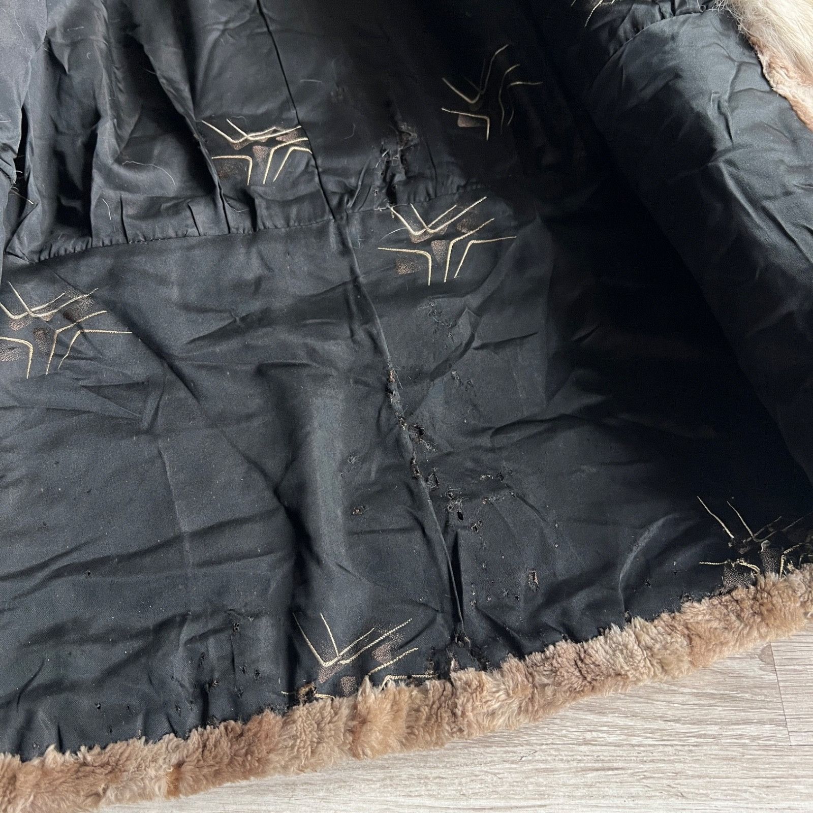 If Six Was Nine Vintage Bernard Poelman Y2K Fur Coat Fox Collar 9907AC Size M / US 6-8 / IT 42-44 - 9 Thumbnail