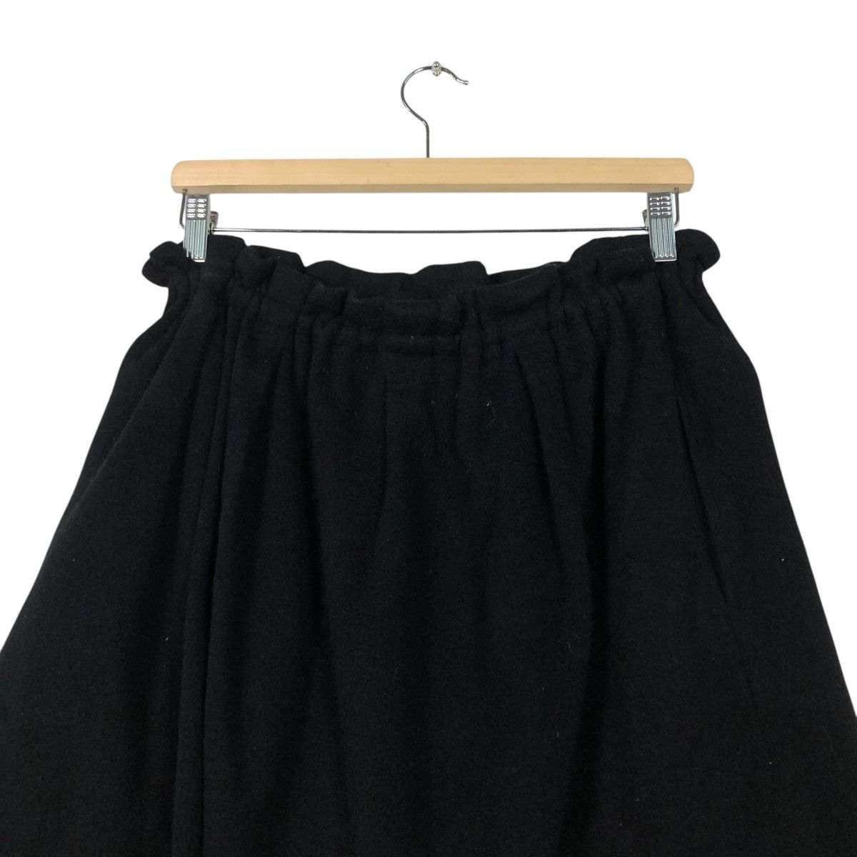 Yohji Yamamoto 🔥RICH BLACK VINTAGE SHORT SKIRT WOOL YOHJI YAMAMOTO Size 30" / US 8 / IT 44 - 11 Thumbnail