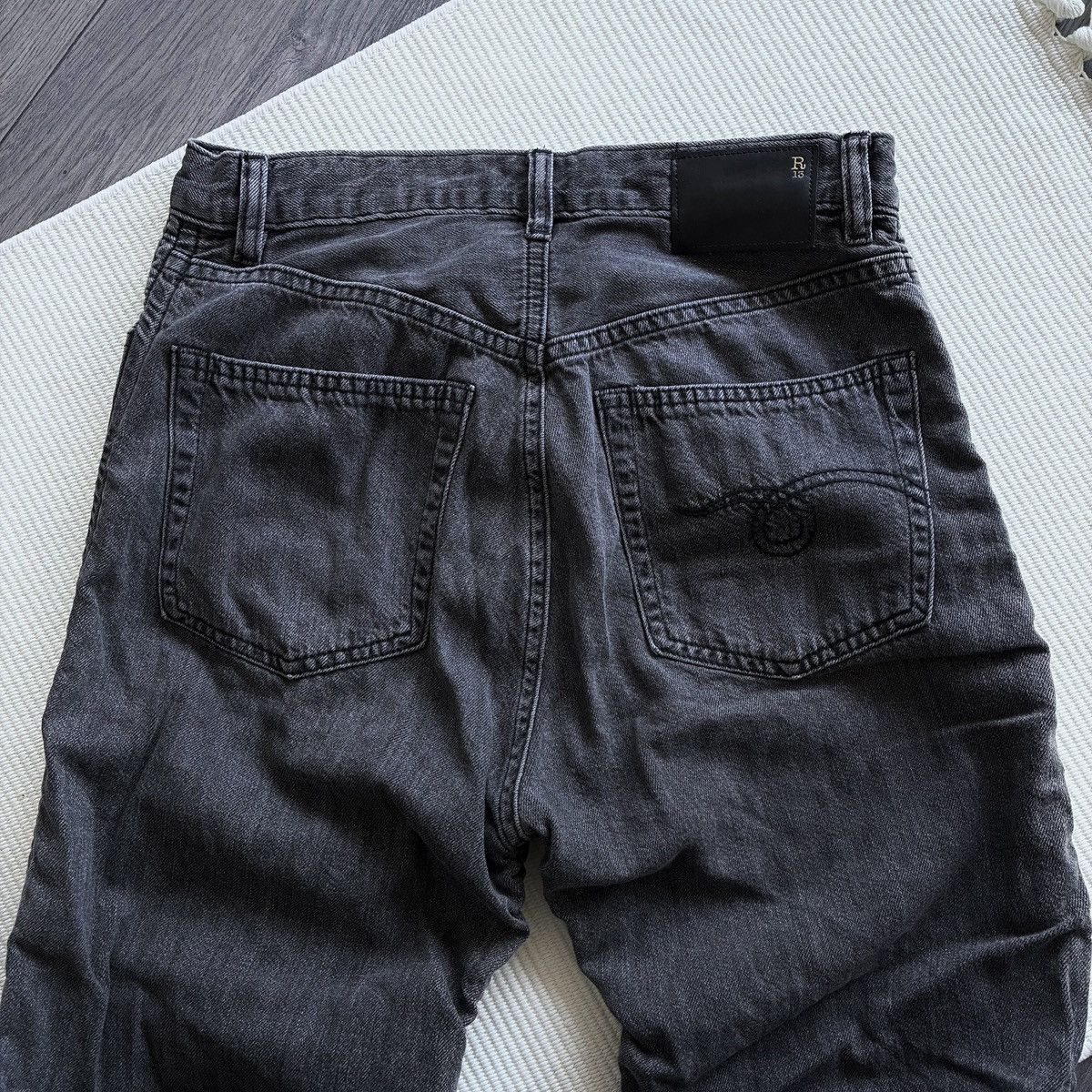 R13 R13 Shirring Jane Kane Black Jeans Size 28" / US 6 / IT 42 - 9 Thumbnail