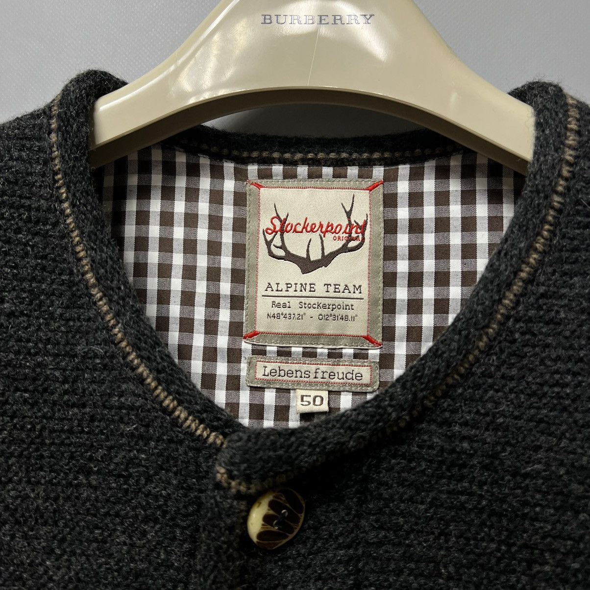 Vintage Stockerpoint Alpine Team Lebens Freude Vest Wool Blend 50 Size US M / EU 48-50 / 2 - 4 Thumbnail