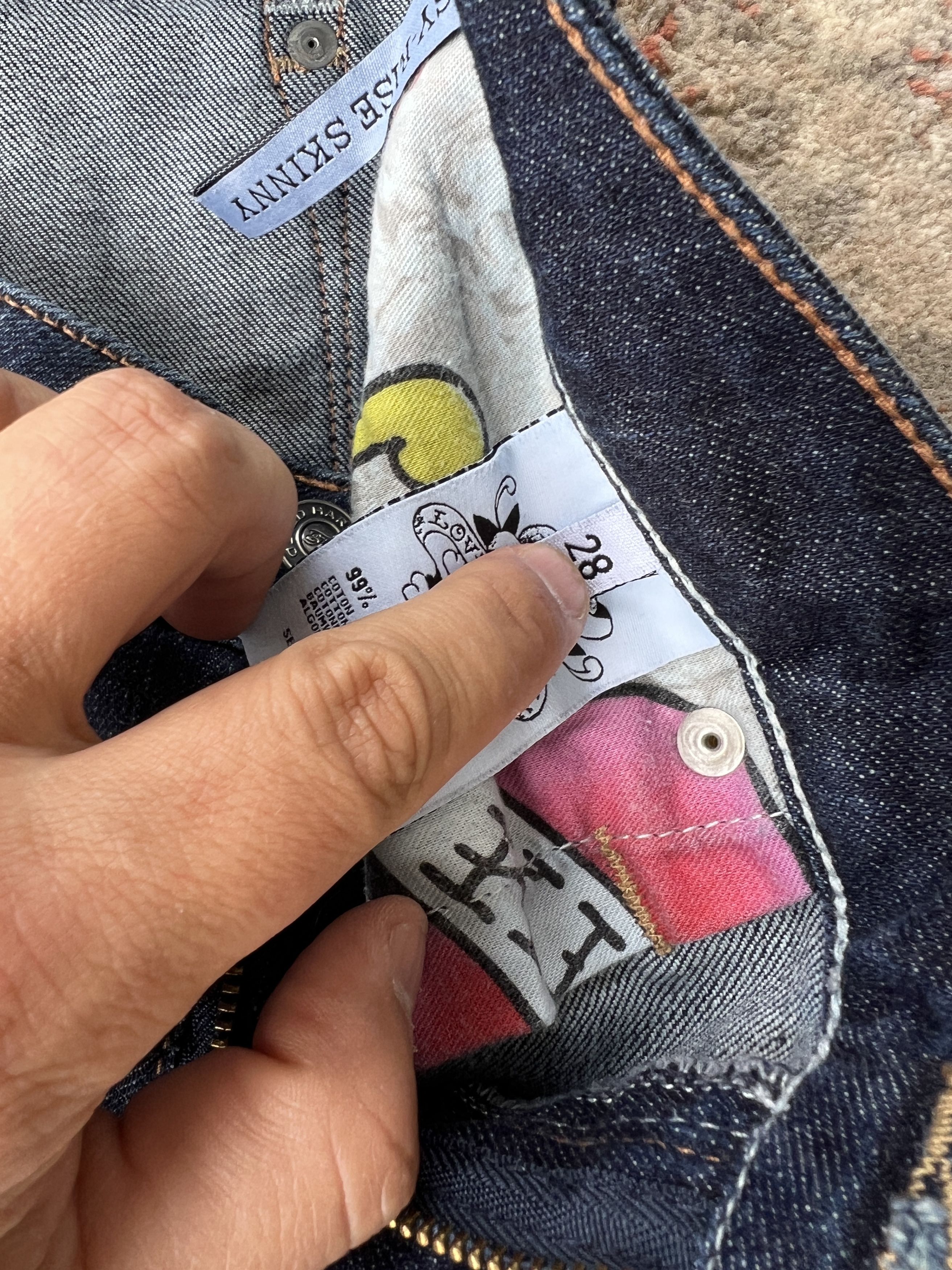 Christian Audigier × Ed Hardy Ed Hardy By Christian Audigier White Label Jeans Size 28" / US 6 / IT 42 - 11 Thumbnail